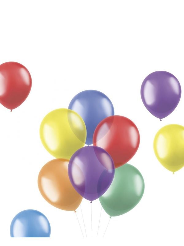 100 ballonnen translucent brights 33cm