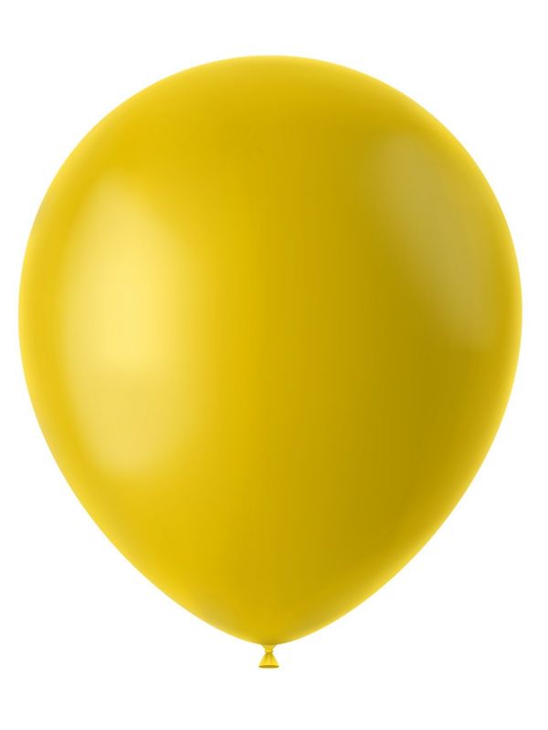 100 ballonnen tuscan yellow mat 33cm