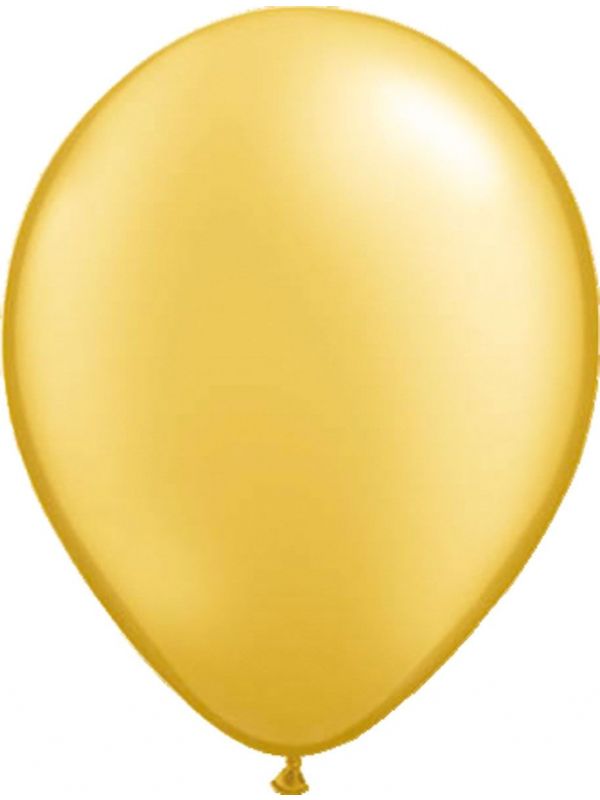 100 gouden metallic ballonnen 30cm