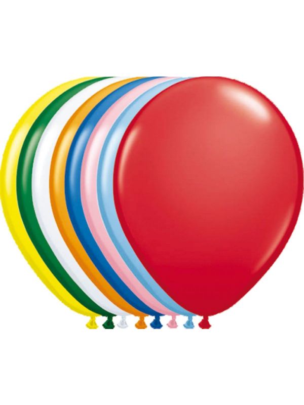 100 meerkleurige ballonnen 30cm