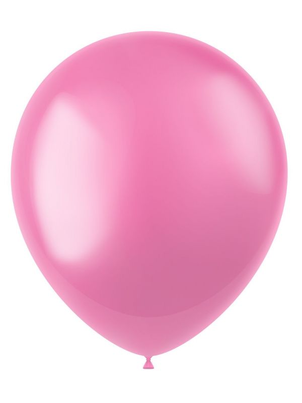 100 metallic ballonnen bubblegum pink 33cm