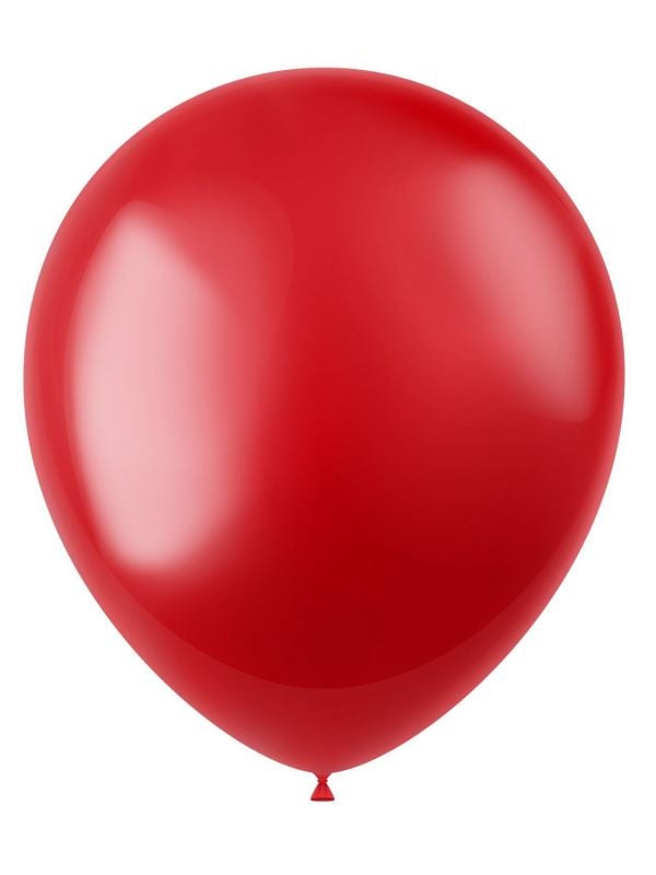 100 metallic ballonnen fiery red 33cm