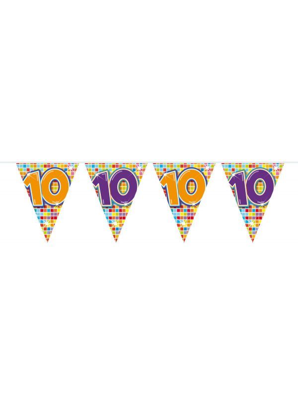 10e verjaardag slinger 10 jaar