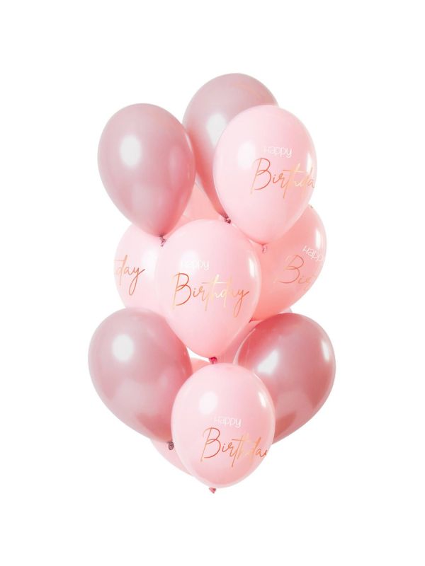 12 ballonnen elegant lush blush 30cm