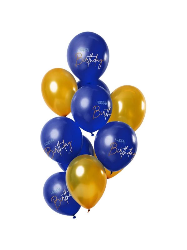 12 ballonnen elegant true blue 30cm