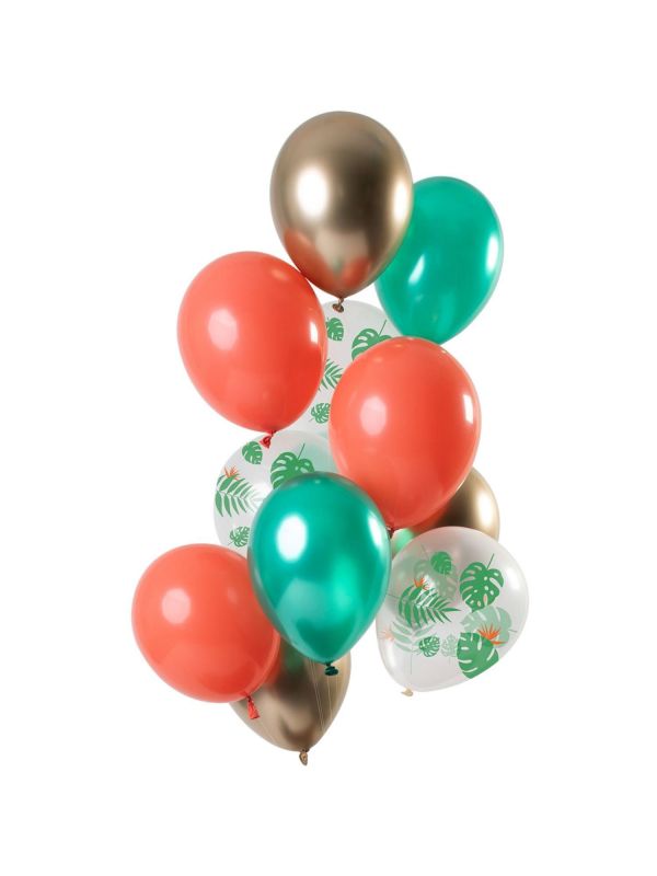 12 feestelijke ballonnen tropical gem 30cm