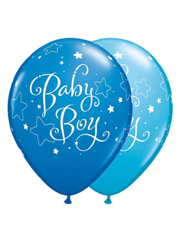 25 baby boy ballonnen 28cm