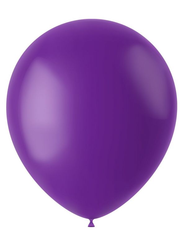 50 ballonnen orchid purple mat 33cm