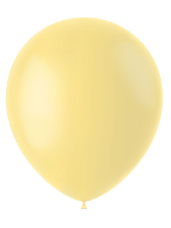 50 ballonnen powder yellow mat 33cm