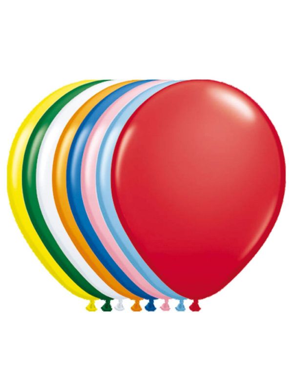 50 feestelijke ballonnen kleurenmix 23cm