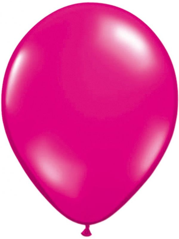 50 magenta roze ballonnen 30cm