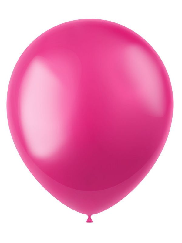 50 metallic ballonnen fuchsia pink 33cm