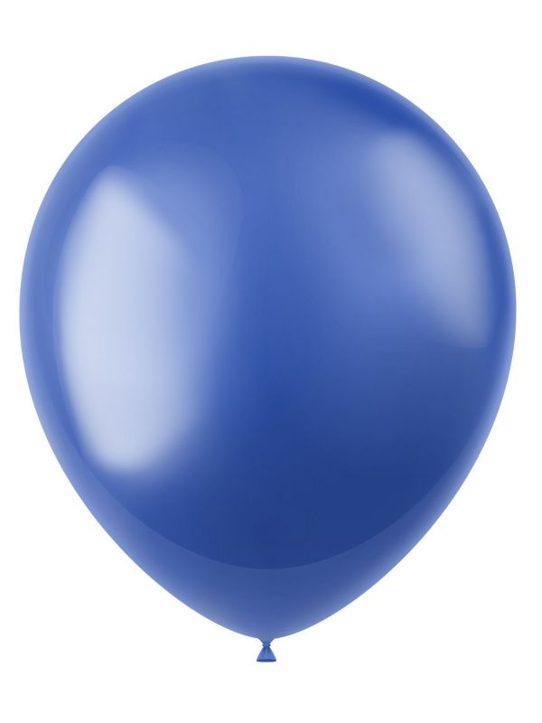 50 metallic ballonnen royal blue 33cm