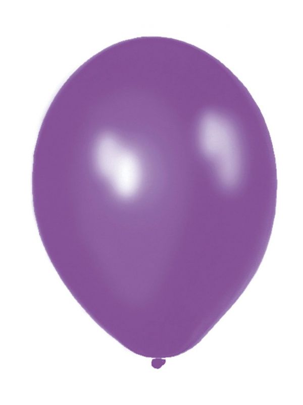 50 paarse metallic ballonnen 30cm