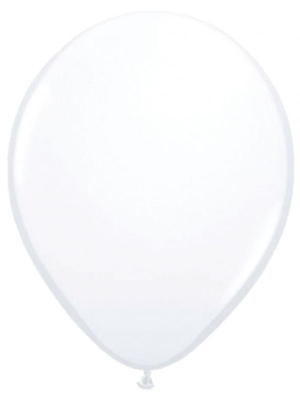 50 witte ballonnen 23cm