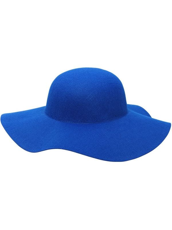 60s vrouwen hoed blauw