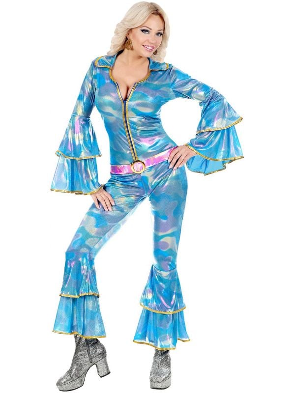 70s disco jumpsuit vrouw