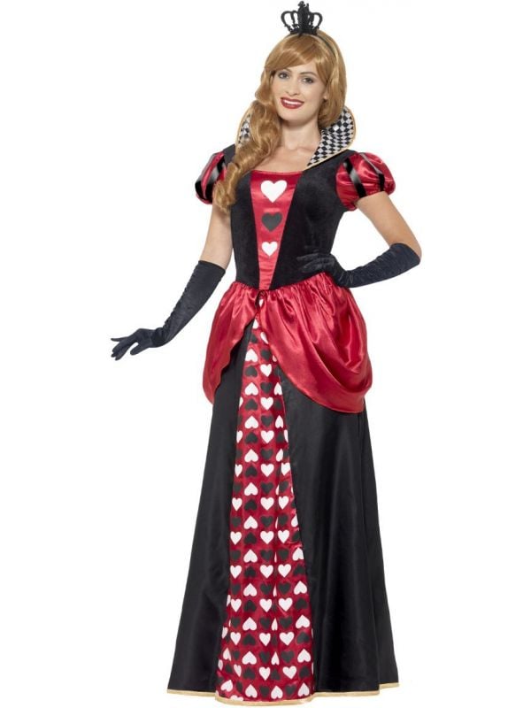 Alice in Wonderland rode koningin kostuum