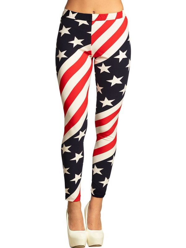 Amerikaanse USA vlag legging dames
