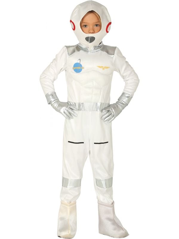 Astronaut kostuum wit kind