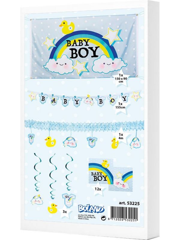 Baby boy babyshower geboorte pakket