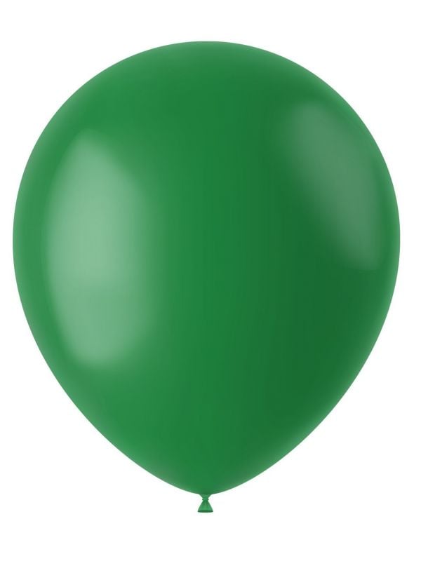 Ballonnen donker groen mat 10 stuks