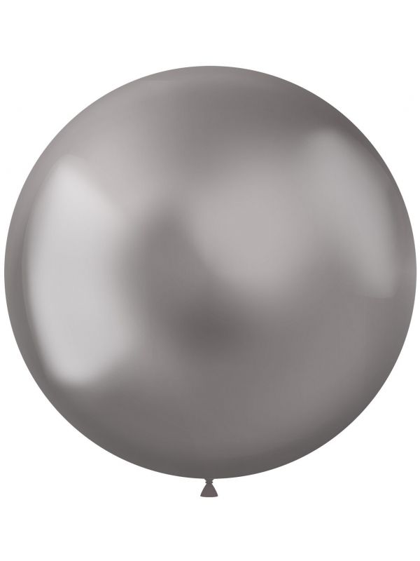 Ballonnen groot metallic zilver