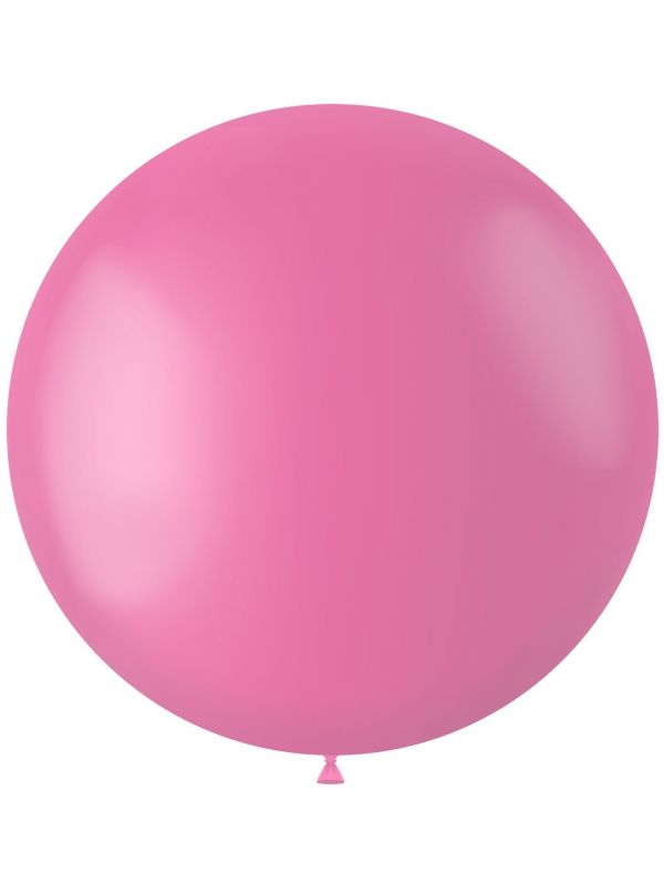 Ballonnen knal roze mat 78cm