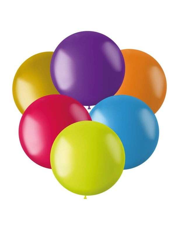 Ballonnen mix gekleurd groot