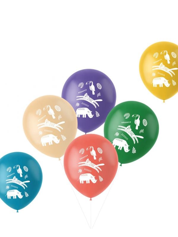 Ballonnen set dieren gekleurd