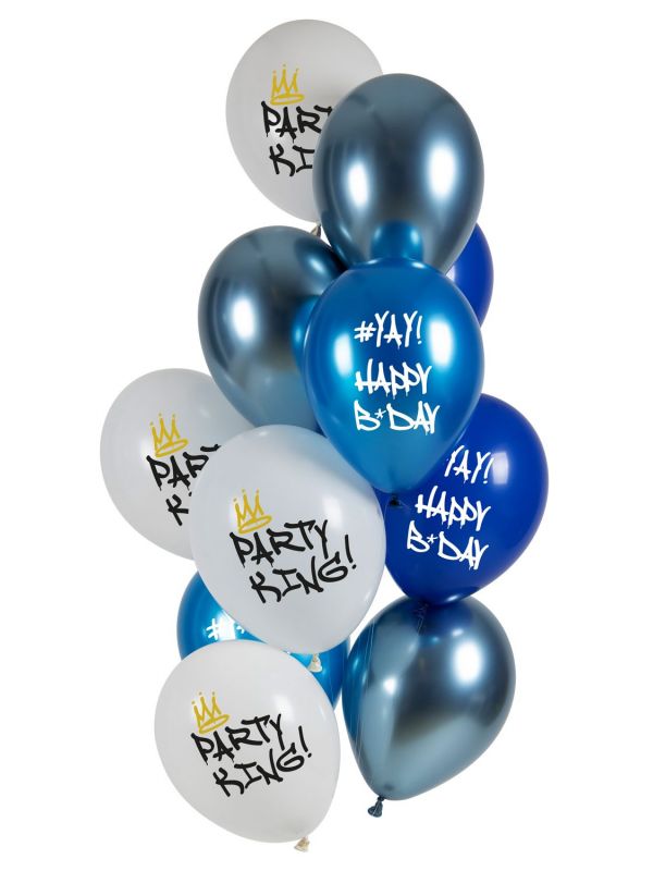 Ballonnen set verjaardag party King
