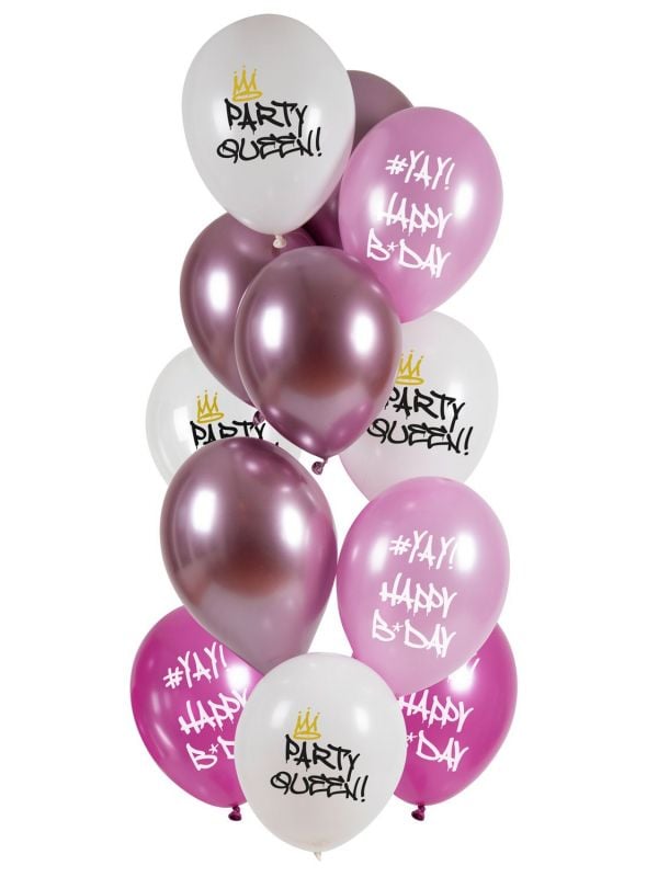 Ballonnen set verjaardag party queen