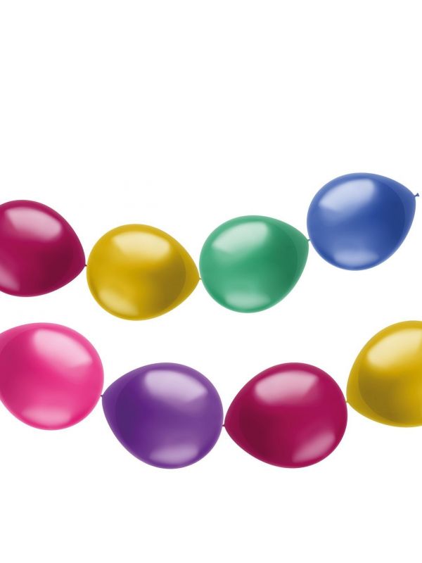 Ballonnenslinger shimmer gekleurd