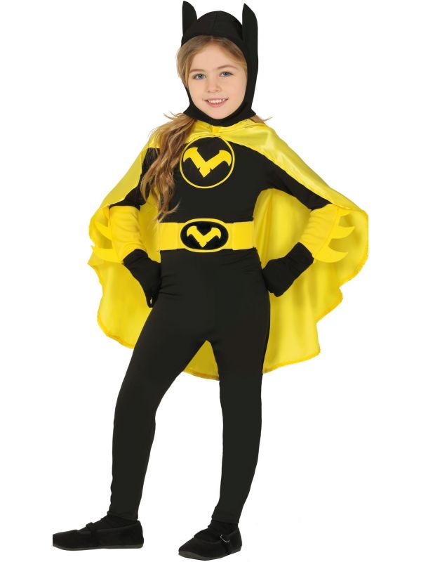 Knipoog Bedienen nog een keer Batgirl zwart kostuum meisjes | Carnavalskleding.nl