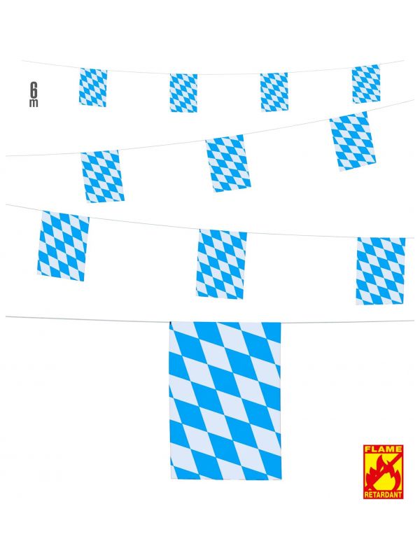 Beierse oktoberfest vlaggenlijn 6 meter