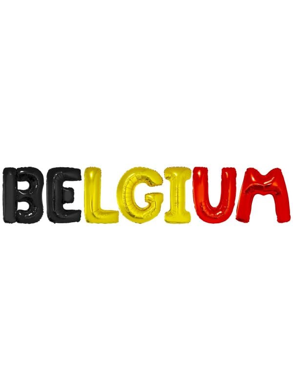 BELGIUM supporter folieballon letters