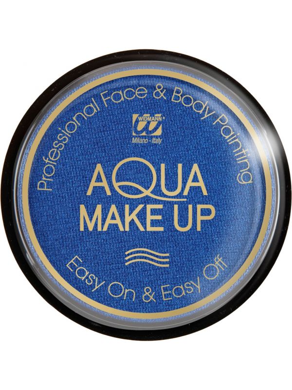 Blauwe make-up waterbasis metallic