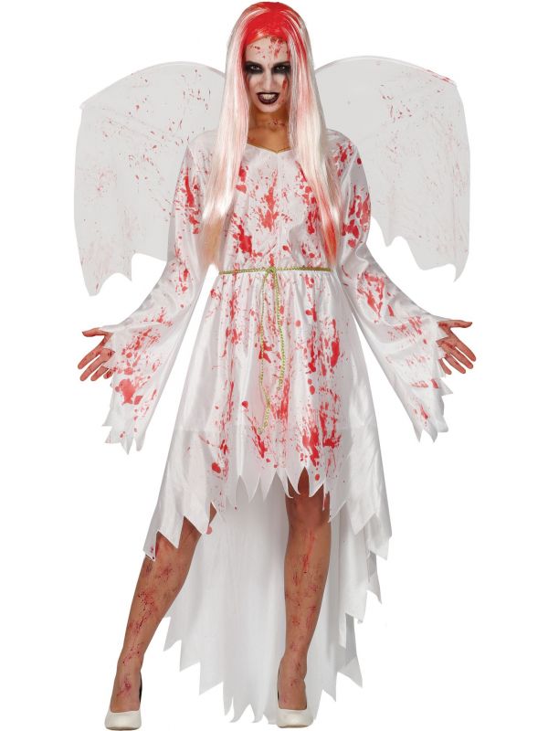 Bloederige engel jurk