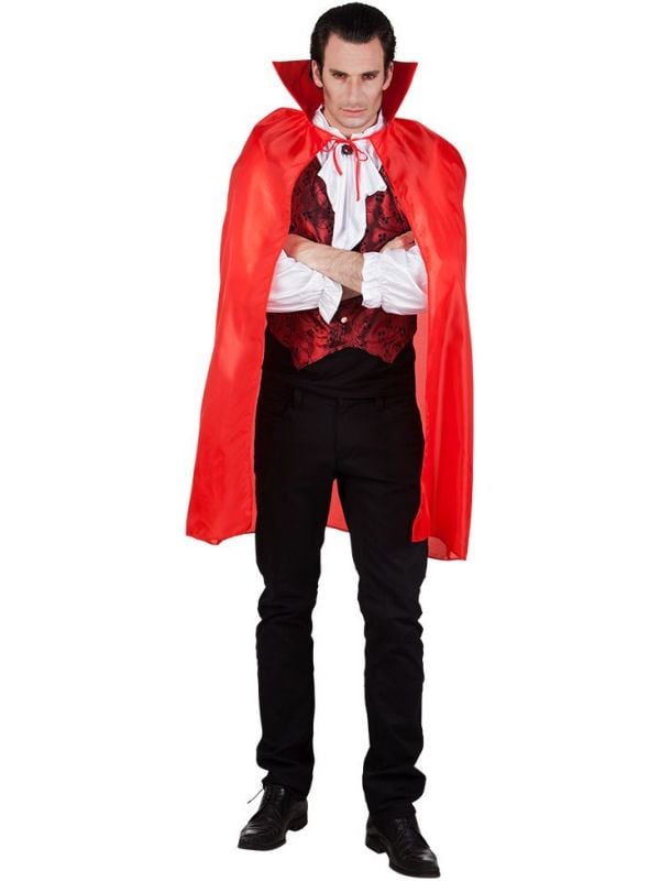 Bloedlustige vampier rode cape