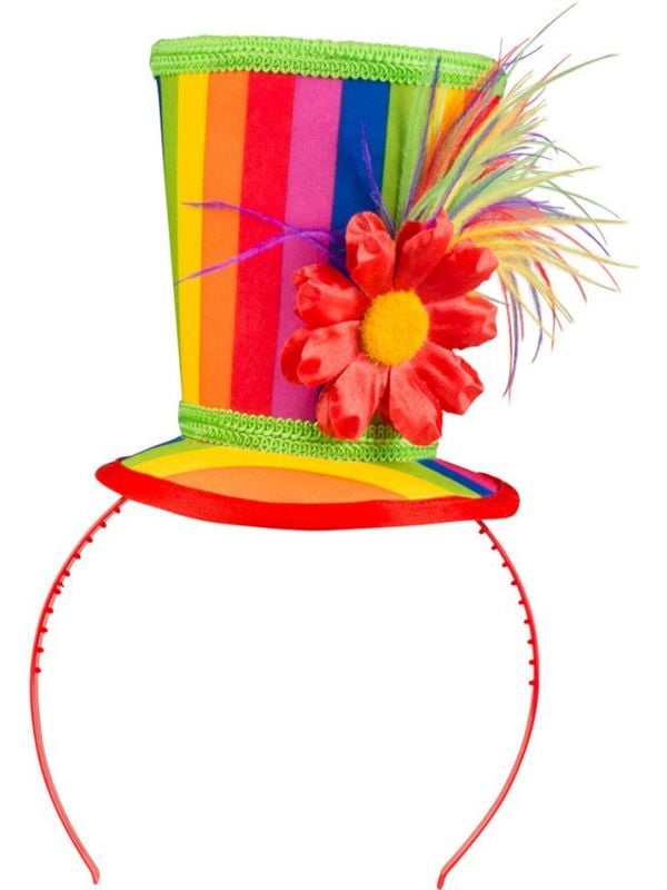Blossom clown mini hoedje haarband