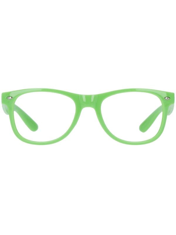 Blues Brothers feestbril neon groen