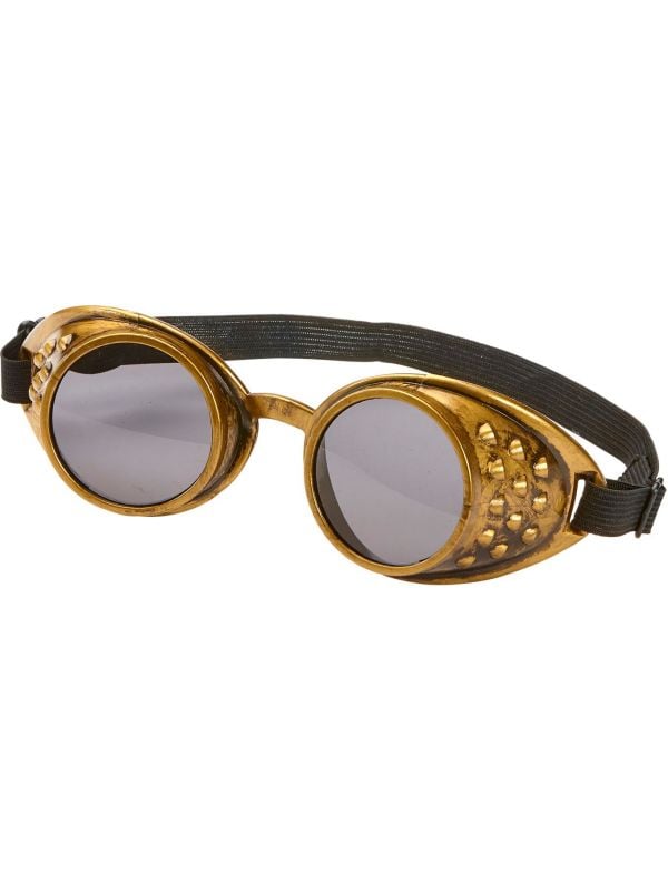 Bronzen steampunk bril