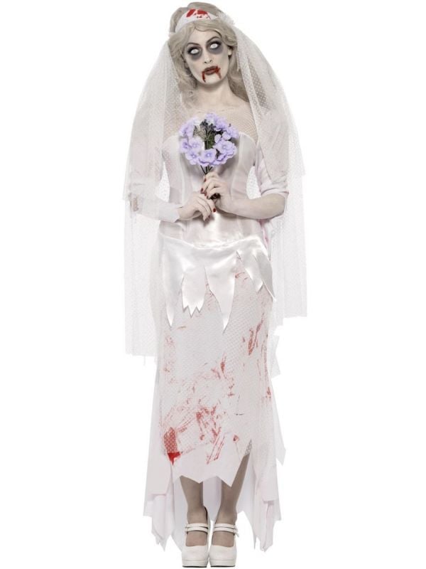 Bruid witte dames kostuum