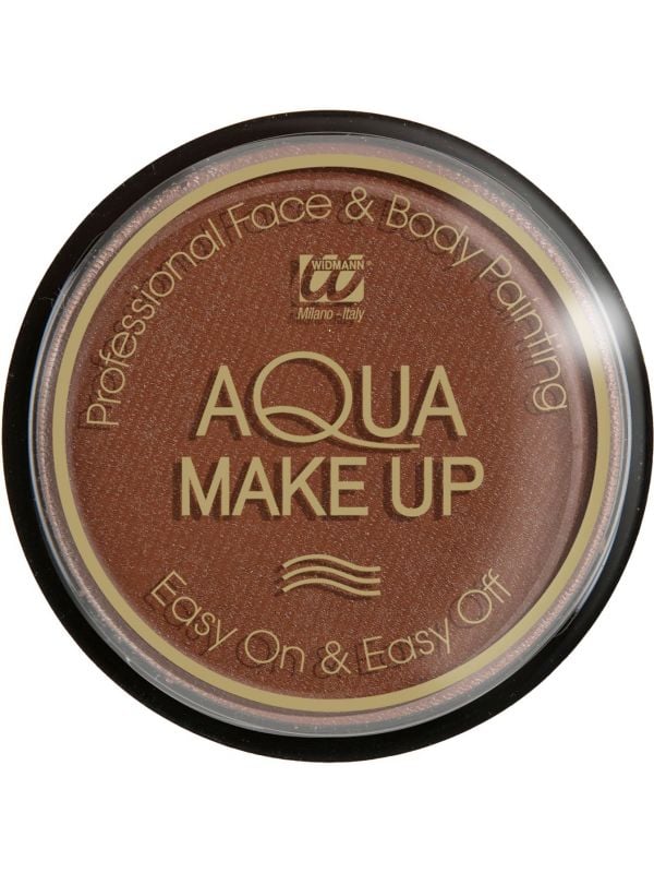 Bruine make-up op waterbasis