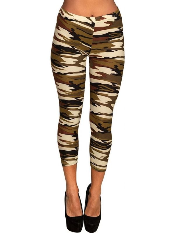 Camouflage army legging dames
