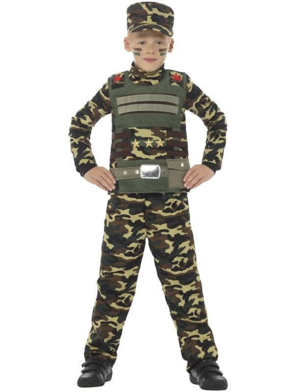 Camouflage leger outfit jongens