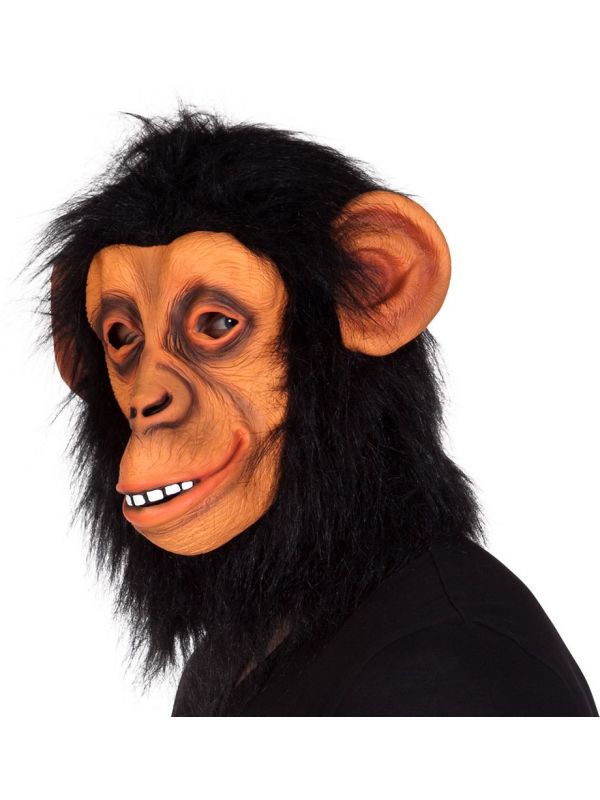 Chimpansee hoofdmasker met haar