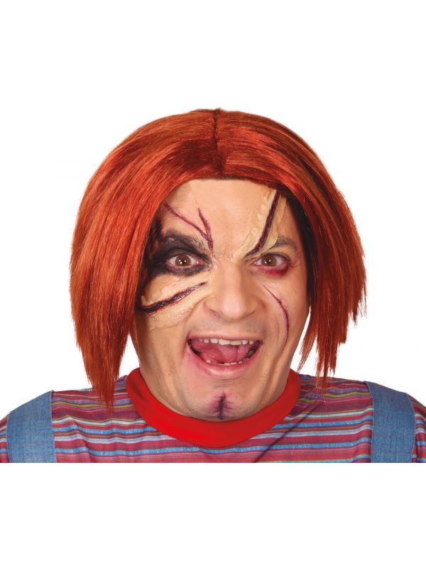 Chucky pruik rood