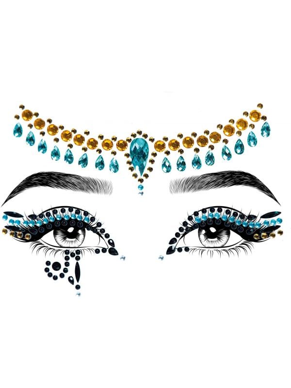 Cleopatra gezicht jewel stickers