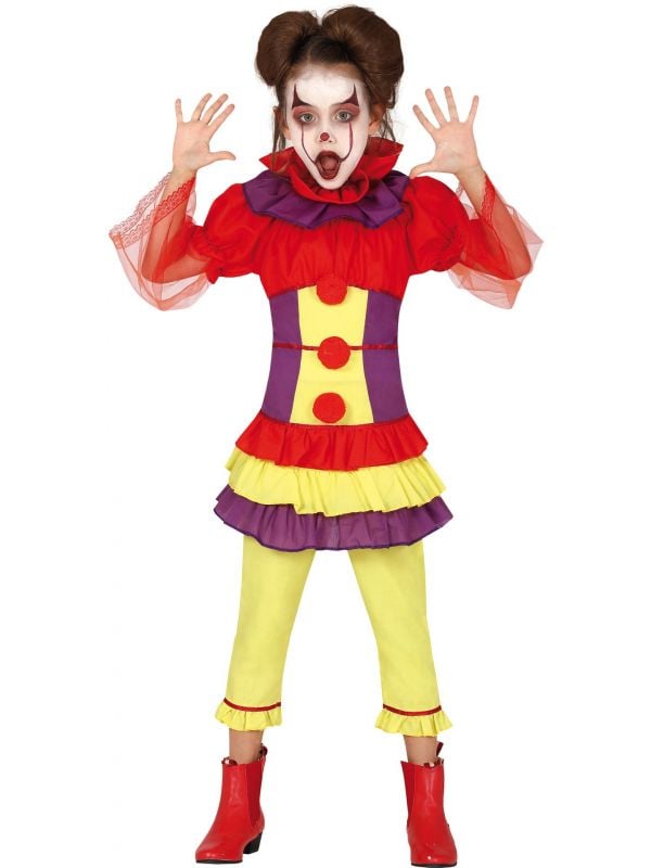 ik heb dorst zien Stof Clown kostuum meisjes | Carnavalskleding.nl